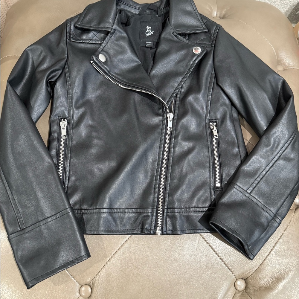 Art Class Girls Black Faux Leather Jacket